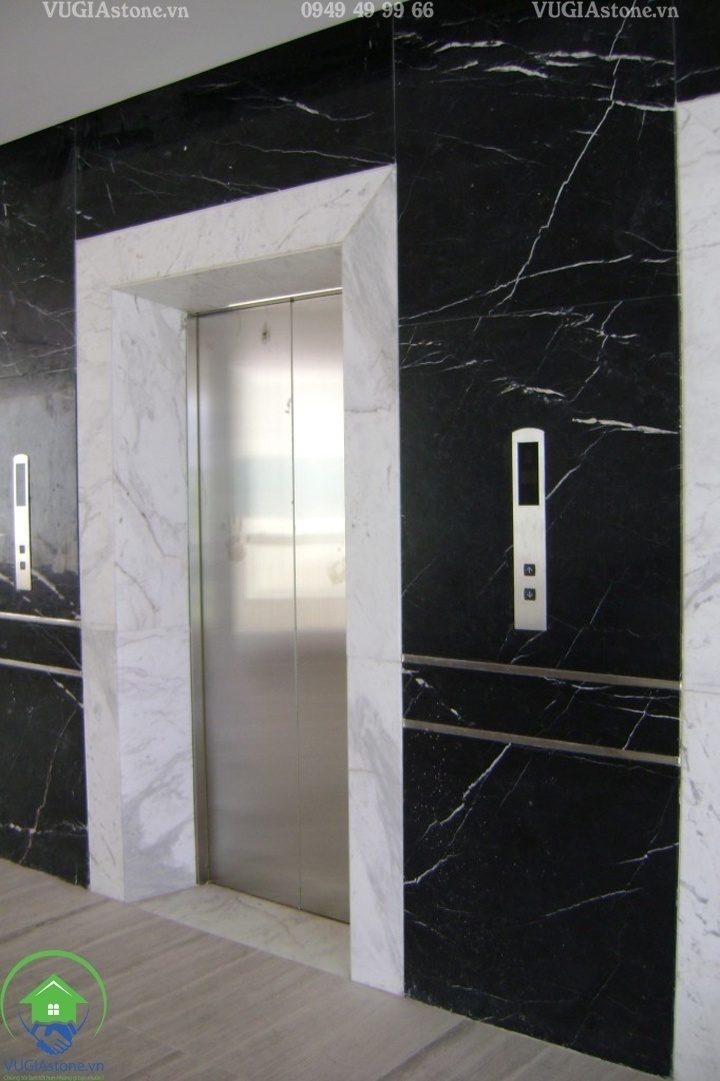 Đá marble đen chỉ trắng ứng dụng