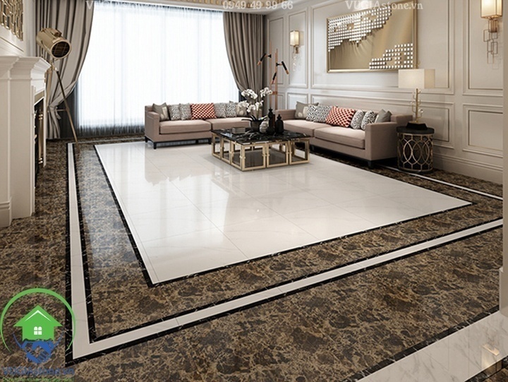 Đá marble nâu đậm