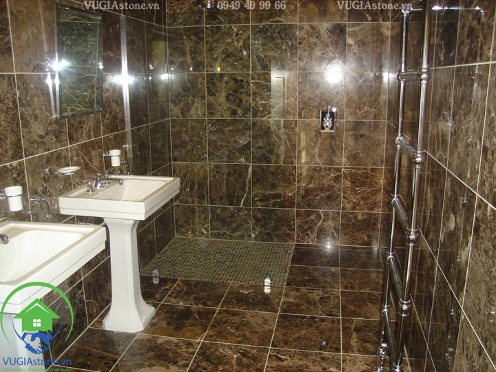 Đá marble nâu đậm