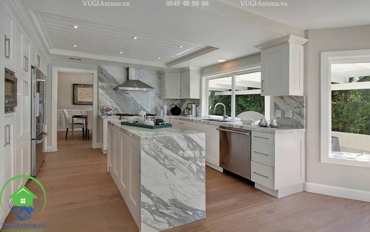 Đá marble Trắng Hy Lạp (Volakas)